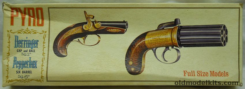 Pyro 1/1 Derringer and Pepperbox Pistols, G224-150 plastic model kit